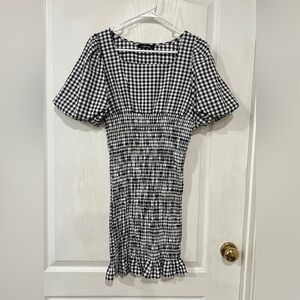 NWOT Lea & Viola Checkered Midi Dress